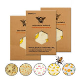 Organic Biodegradable Reusable Beeswax Food Wrap