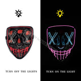 Halloween Purge LED Mask
