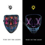 Halloween Purge LED Mask
