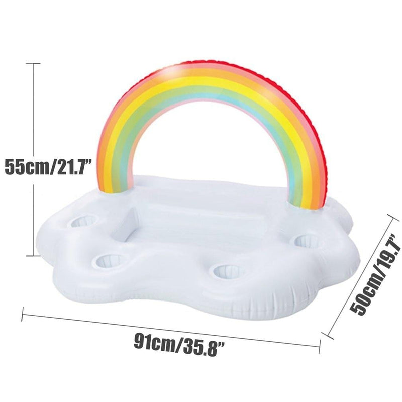 Inflatable Pool Float Tray for Drinks and Food