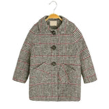 Houndstooth Wool Coat